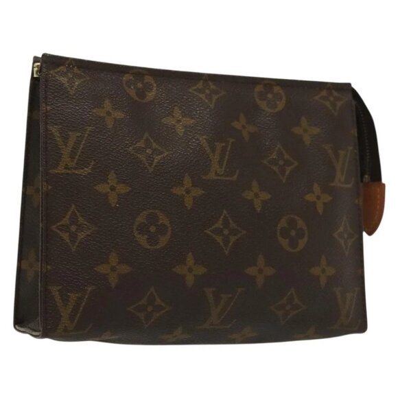 LOUIS VUITTON Monogram Poche Toilette 19 Pouch - Picture 1 of 16